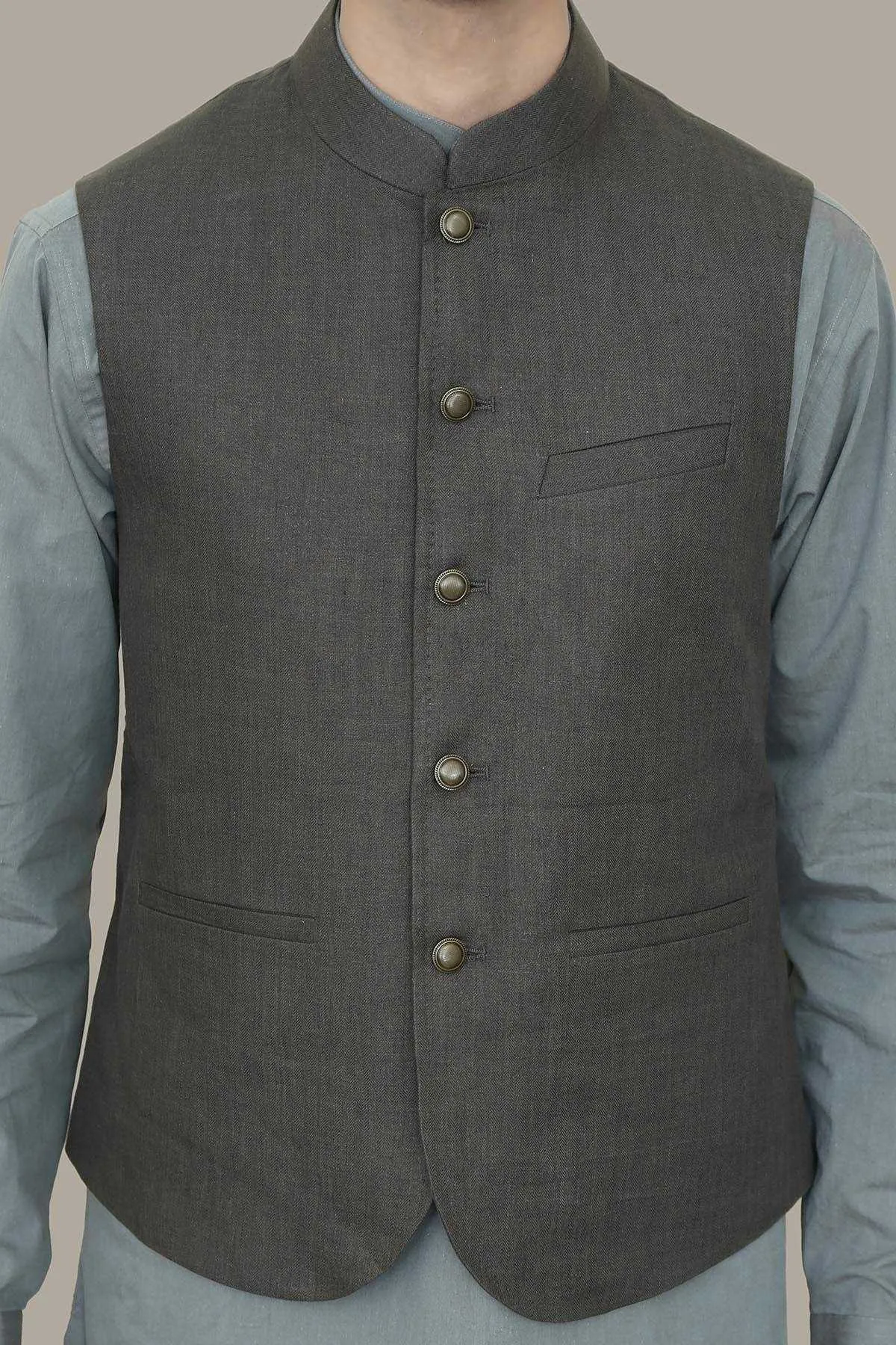 Afroz Waistcoat Brown