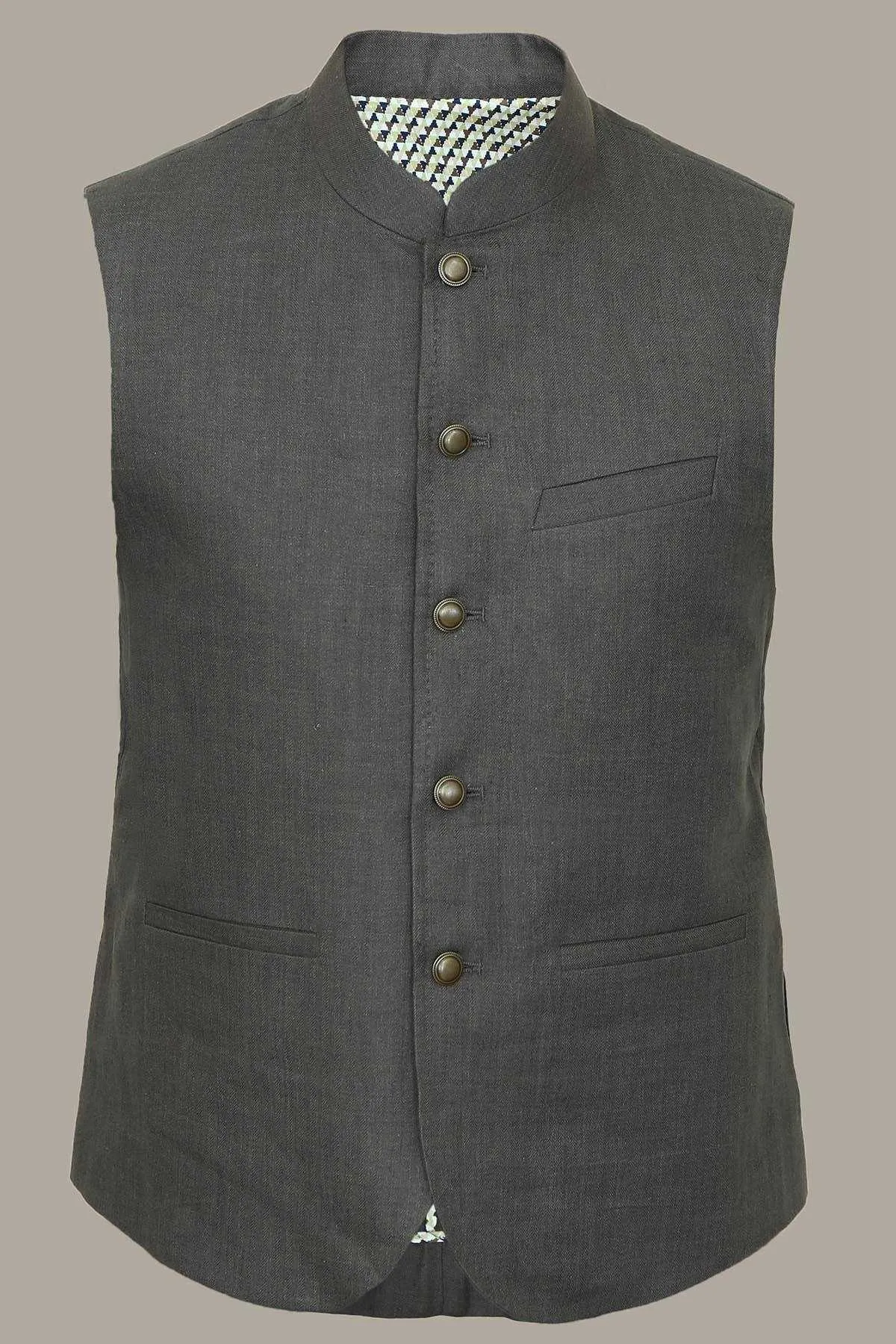 Afroz Waistcoat Brown