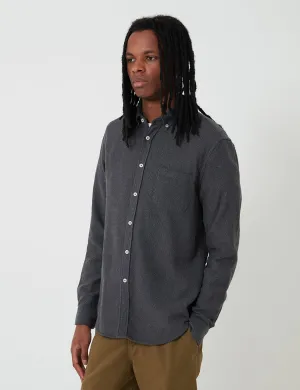 Bhode Classic Button Down Shirt (Cotton) - Charcoal Grey