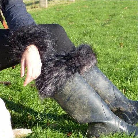 Black Boot Cuffs