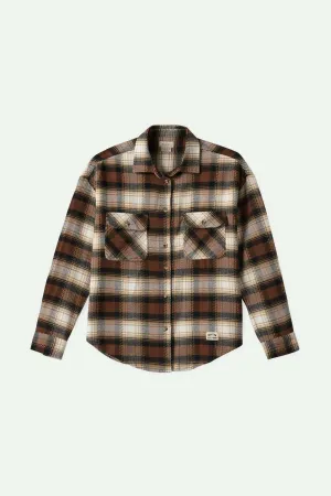 Bowery Women's Classic L/S Flannel - Pinecone Brown/Black/Sand