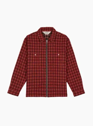 Checkmate Flannel Zip Shirt Brown