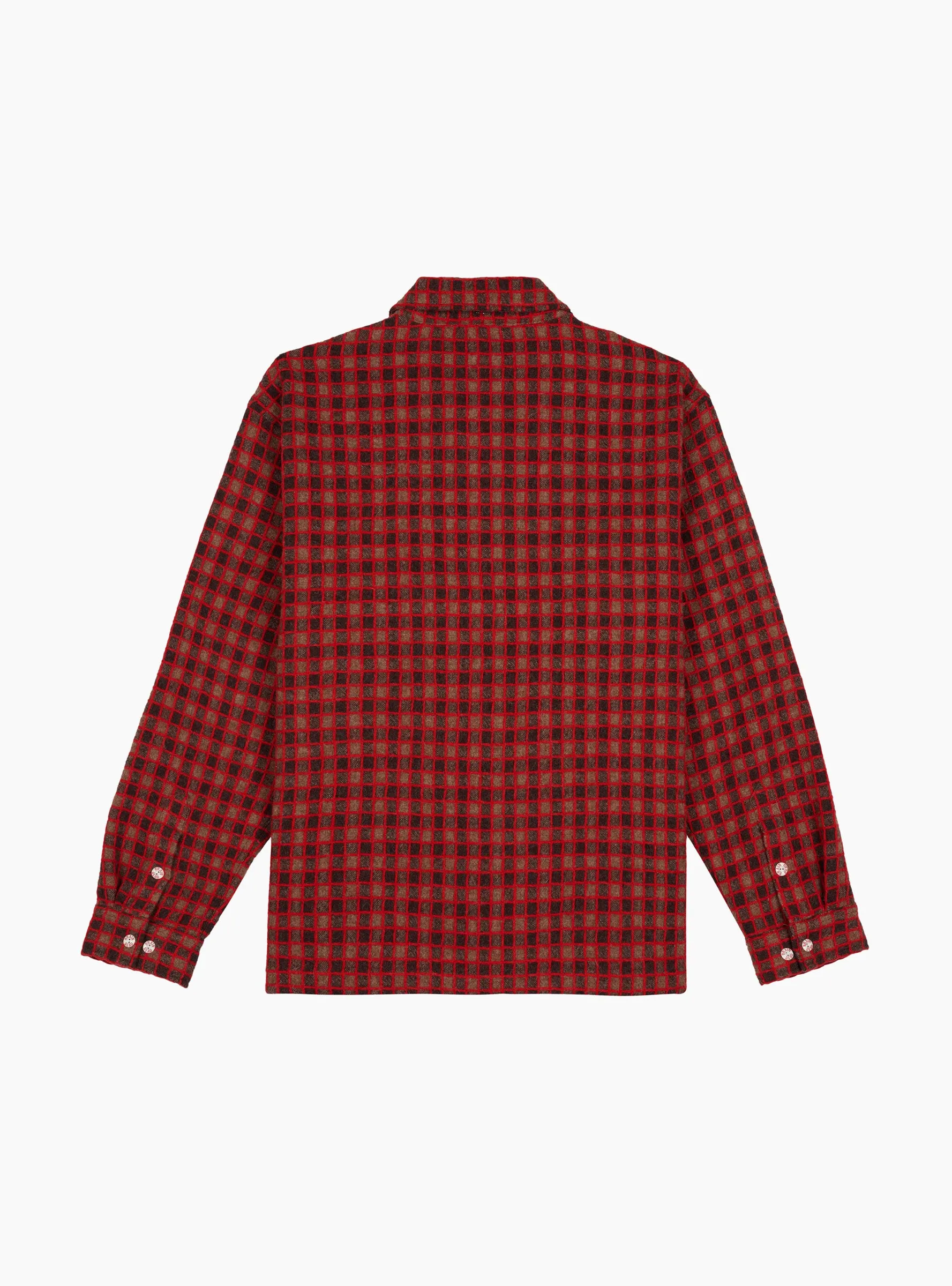 Checkmate Flannel Zip Shirt Brown