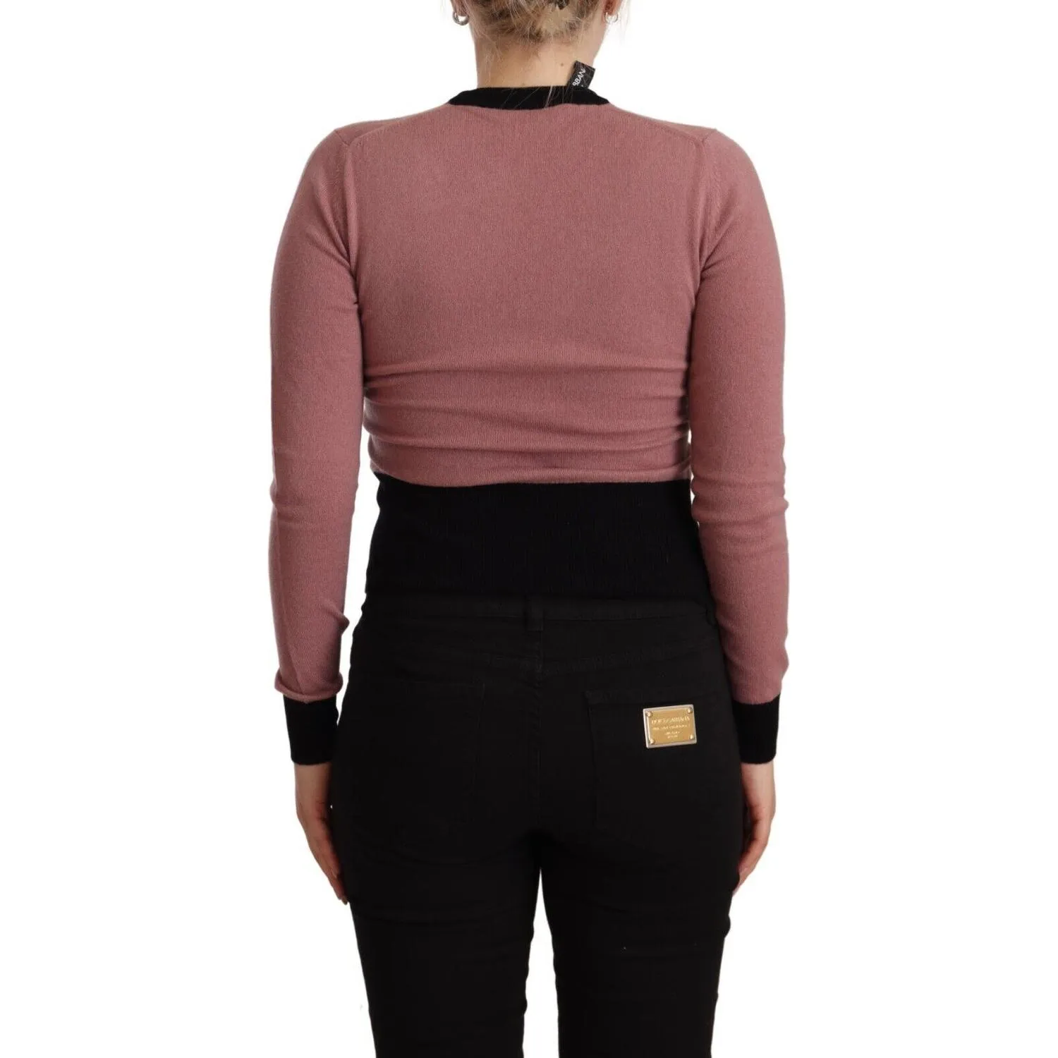 Dolce & Gabbana Elegant Pink Cashmere Crewneck Sweater