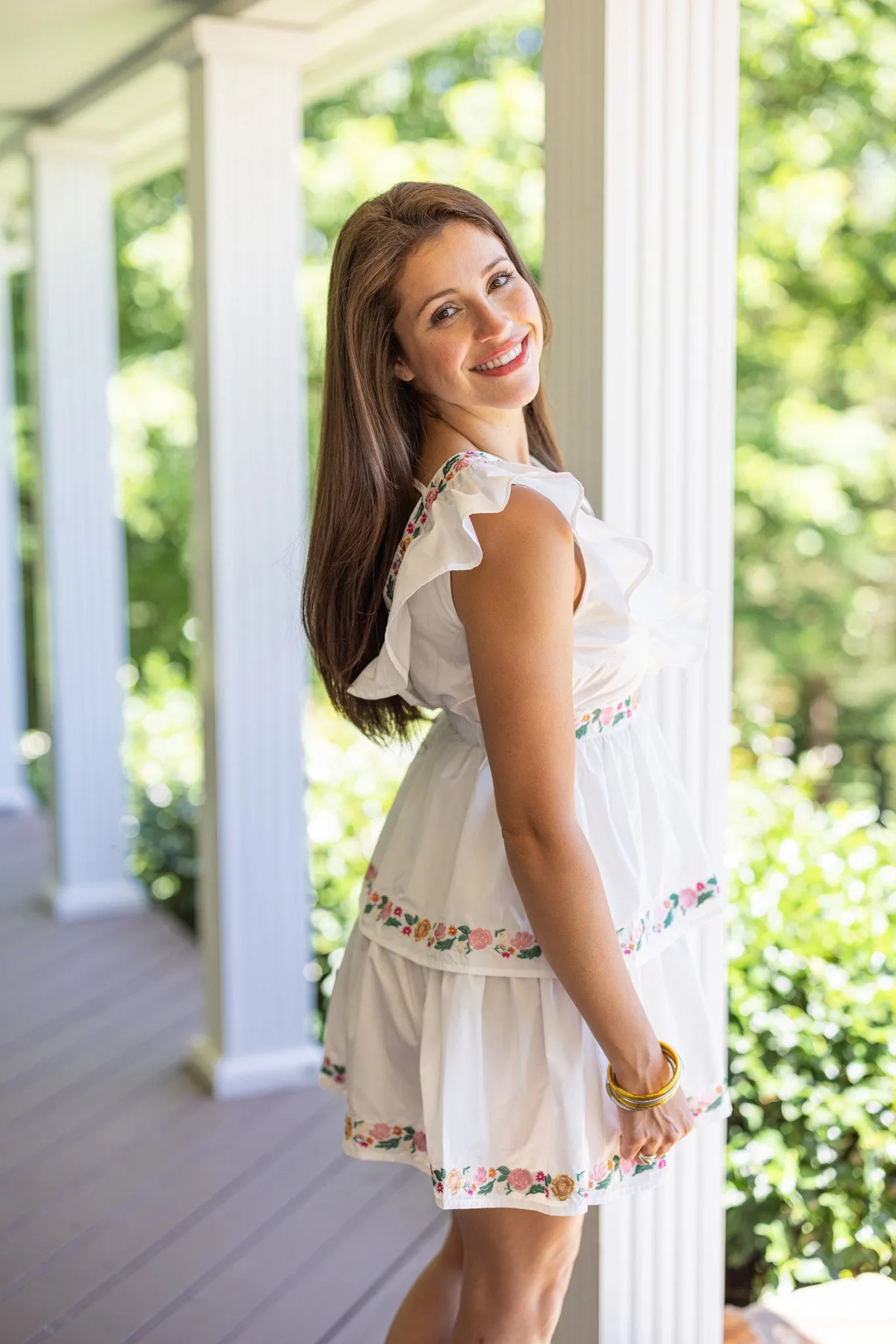 Enchanted Beauty White Floral Dress