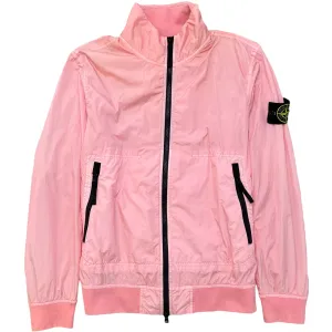 Men's Applique Logo Windbreaker Pink Size S