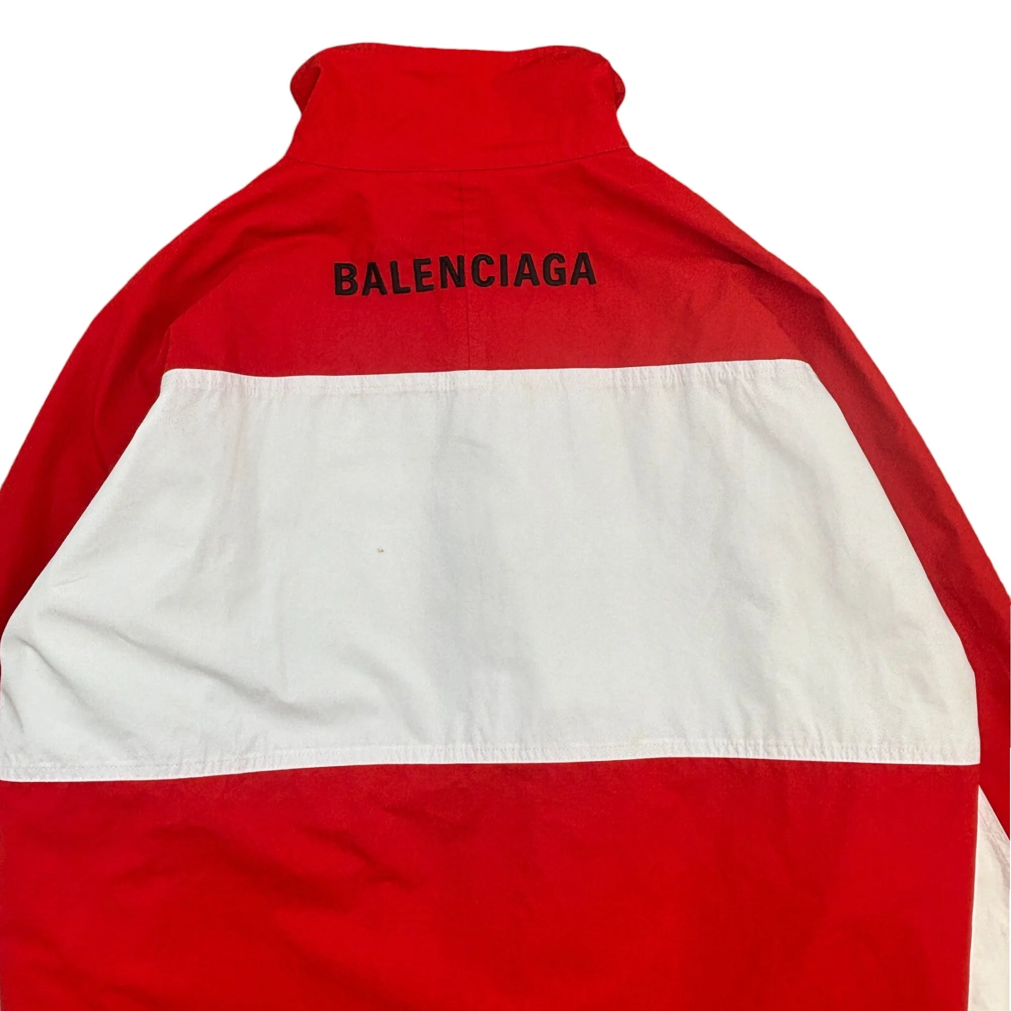 Men's Oversized Two Tone Logo Windbreaker Red Size IT 44 / XS