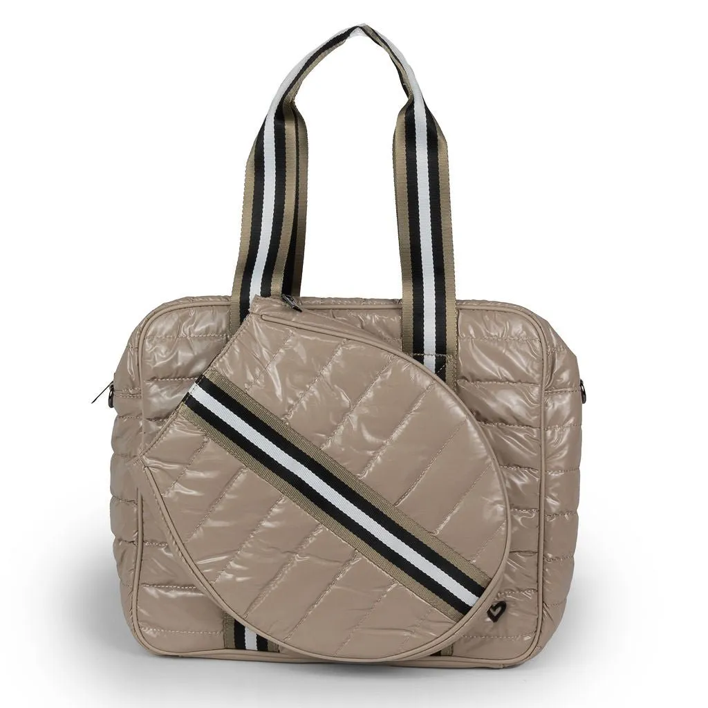 NEW: Tennis Sport Bag - Tan - a preneLOVE exclusive