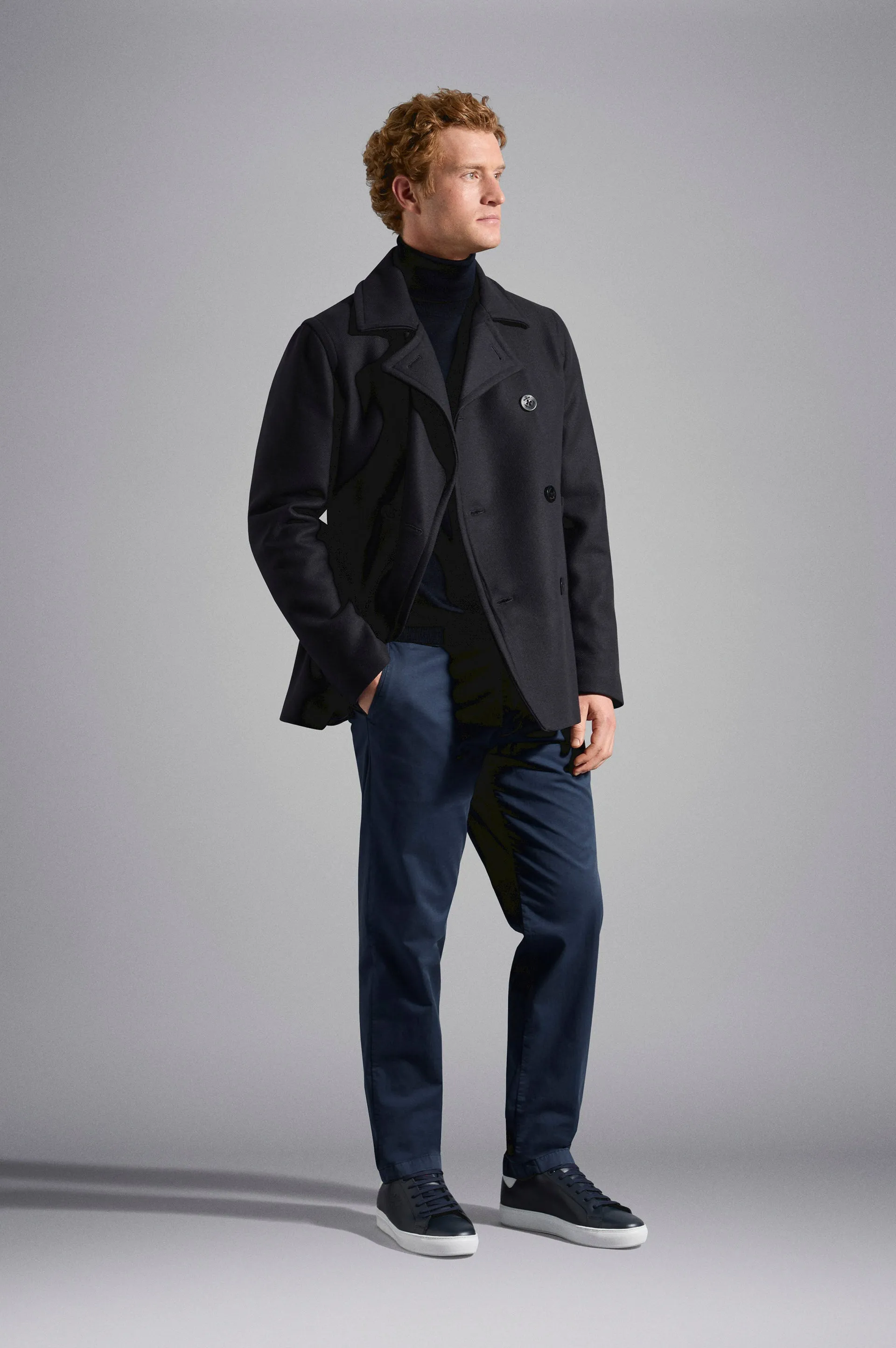 Paul & Shark Wool Peacoat | Navy