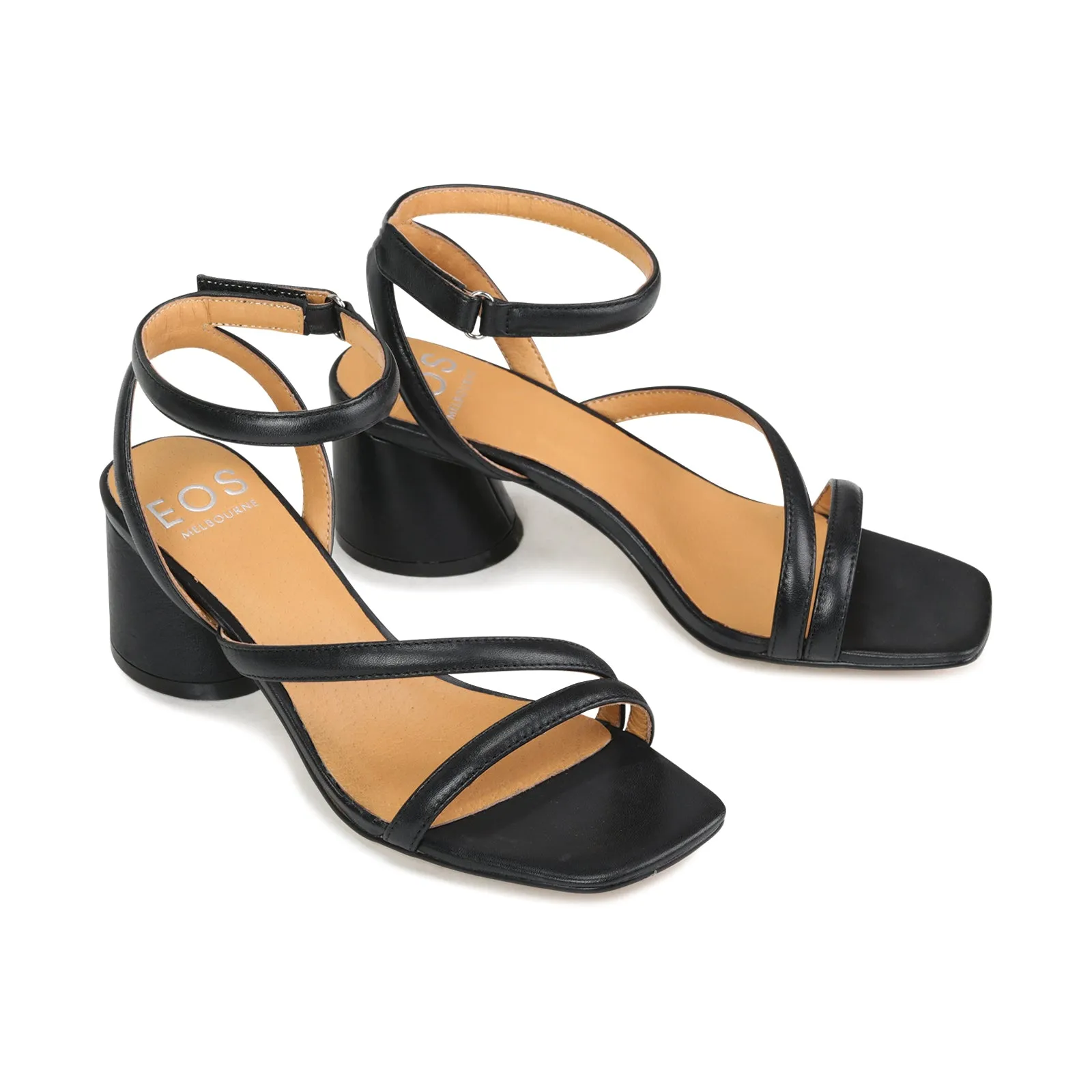 PETRICIA BLOCK HEEL SANDAL LEATHER