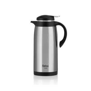 RELAX 1600ML VERRA STAINLESS STEEL THERMAL CARAFE - BLACK (D4100 SERIES)