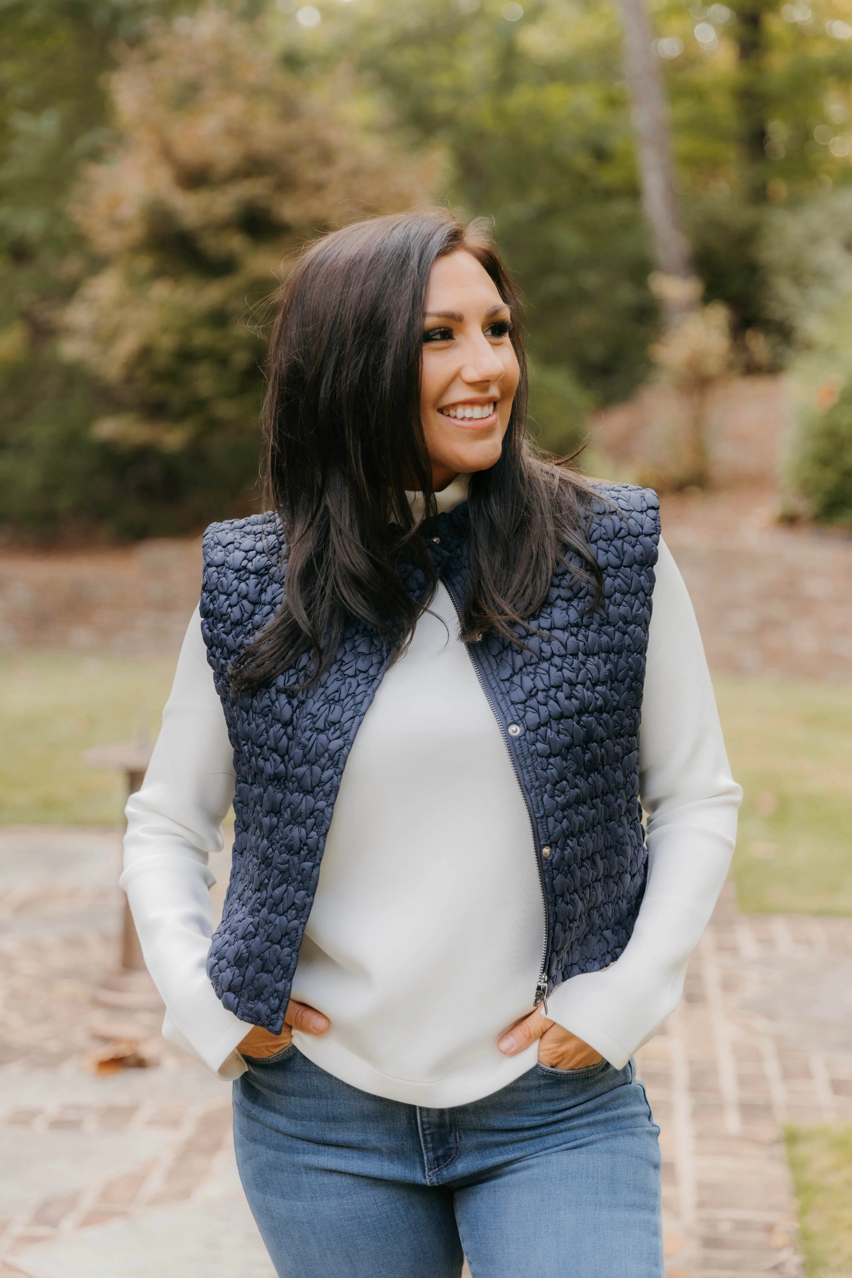 Rosie Quilted Cropped Vest