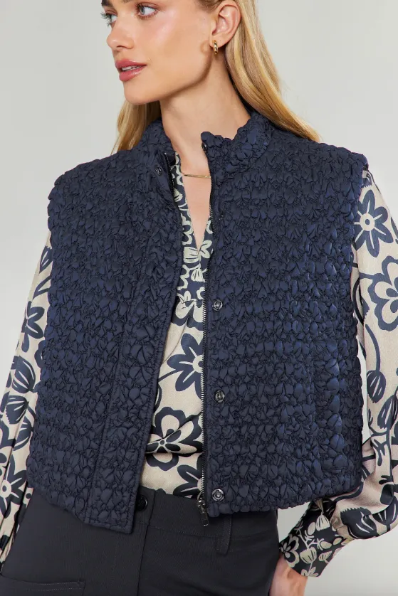 Rosie Quilted Cropped Vest