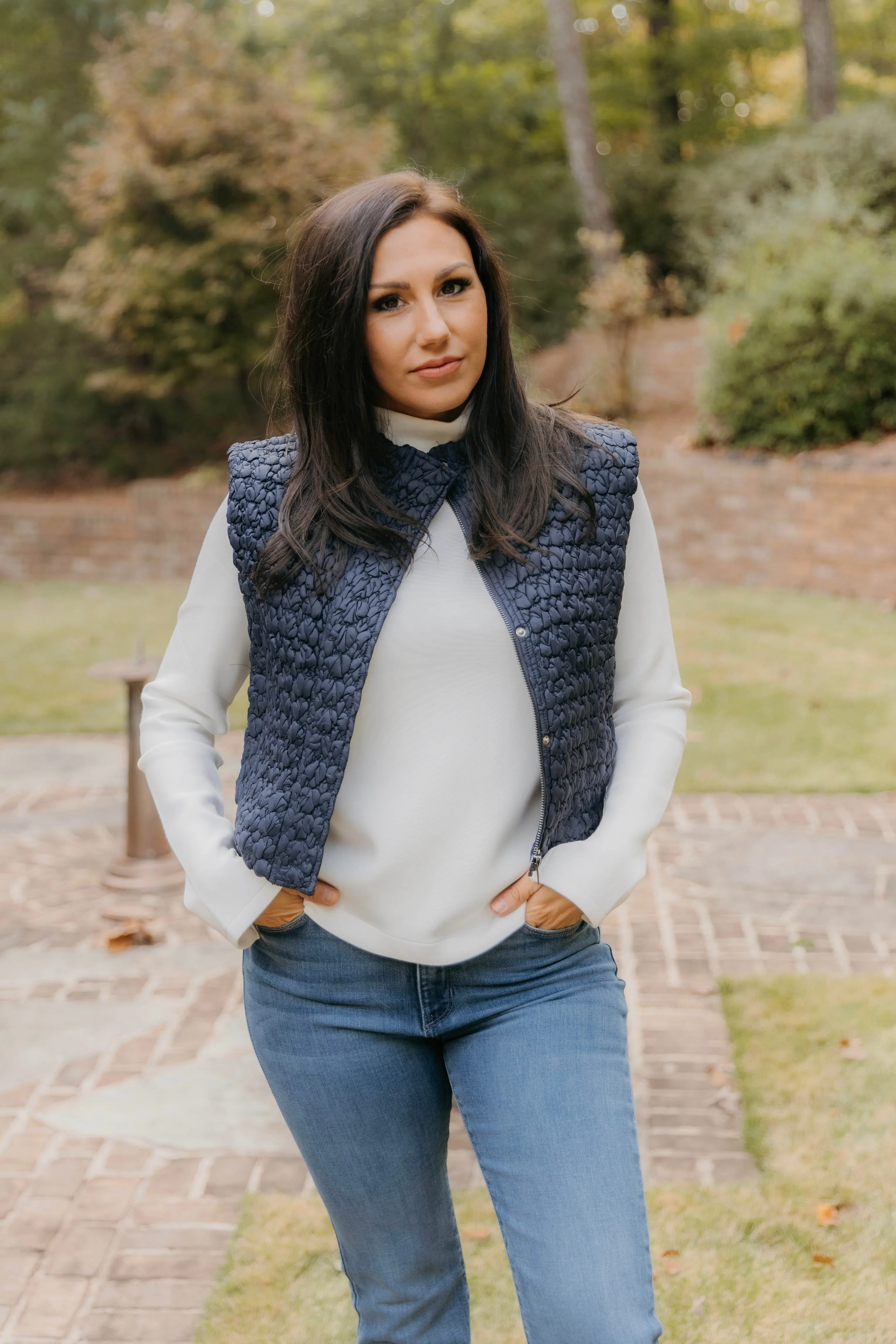 Rosie Quilted Cropped Vest