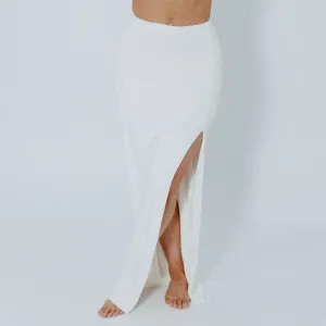 Ruched Maxi Skirt