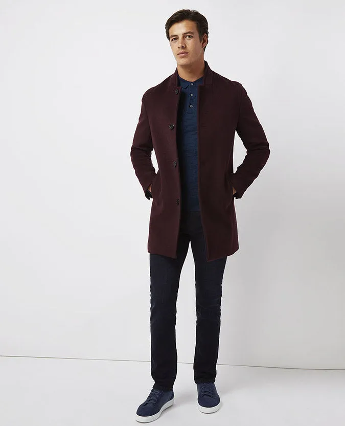 Slim Fit Wool-Rich Overcoat