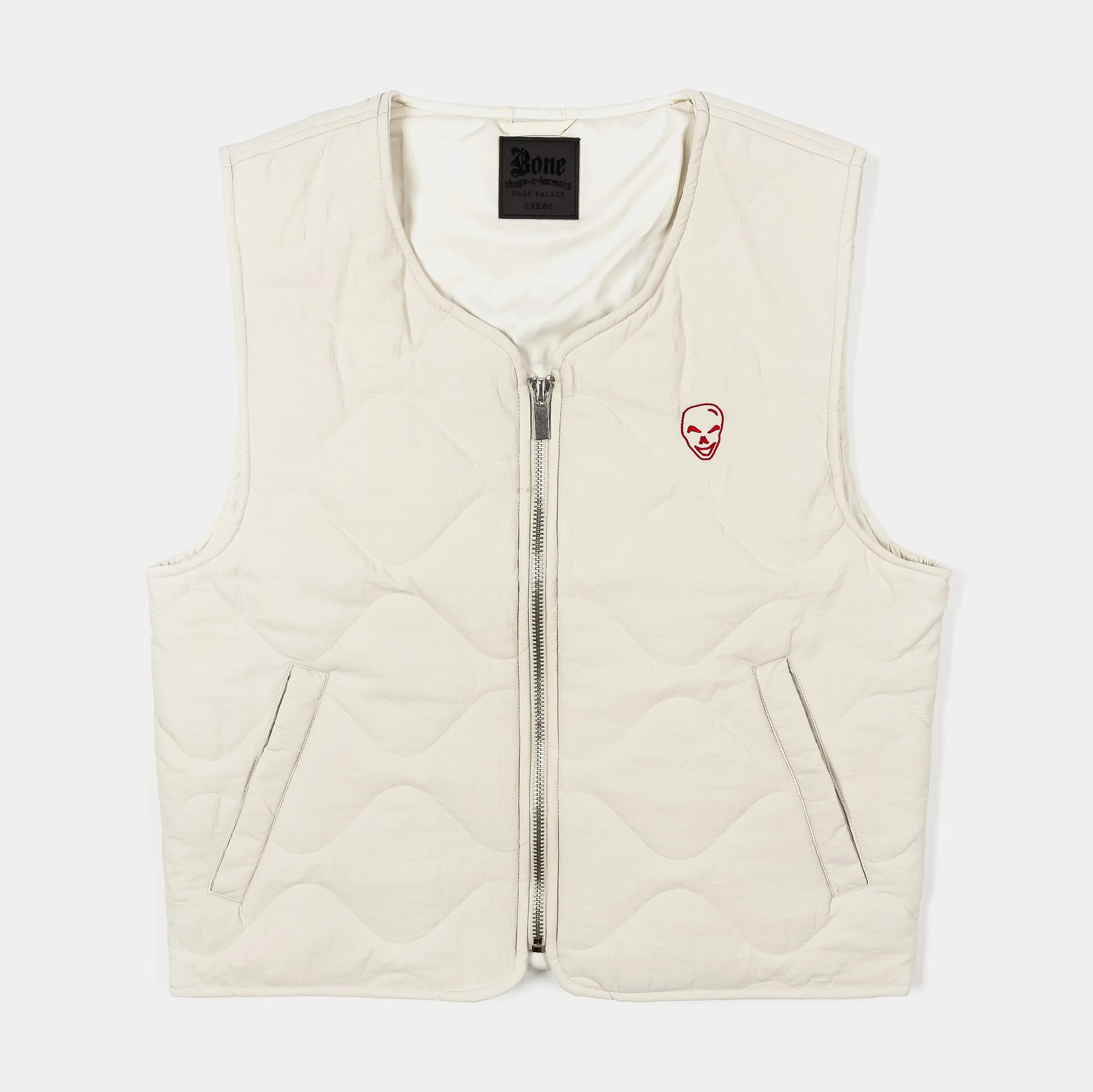 SP x Bone Thugs N Harmony Stone Puffer Mens Vest (Beige)