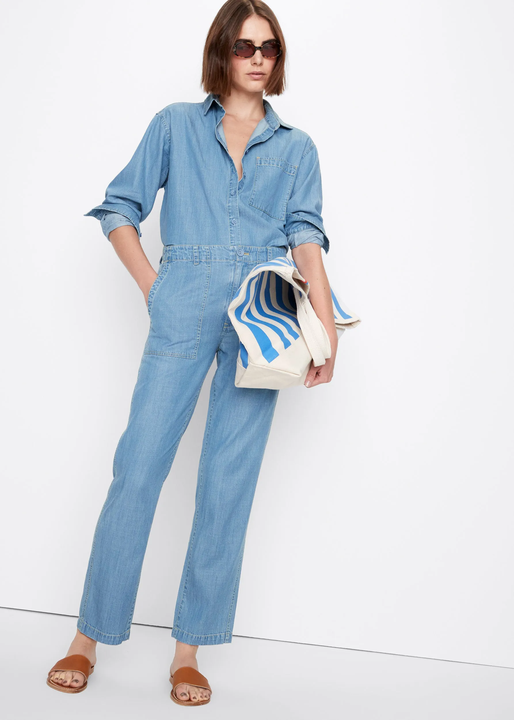 The Chambray City Pants - Light Denim