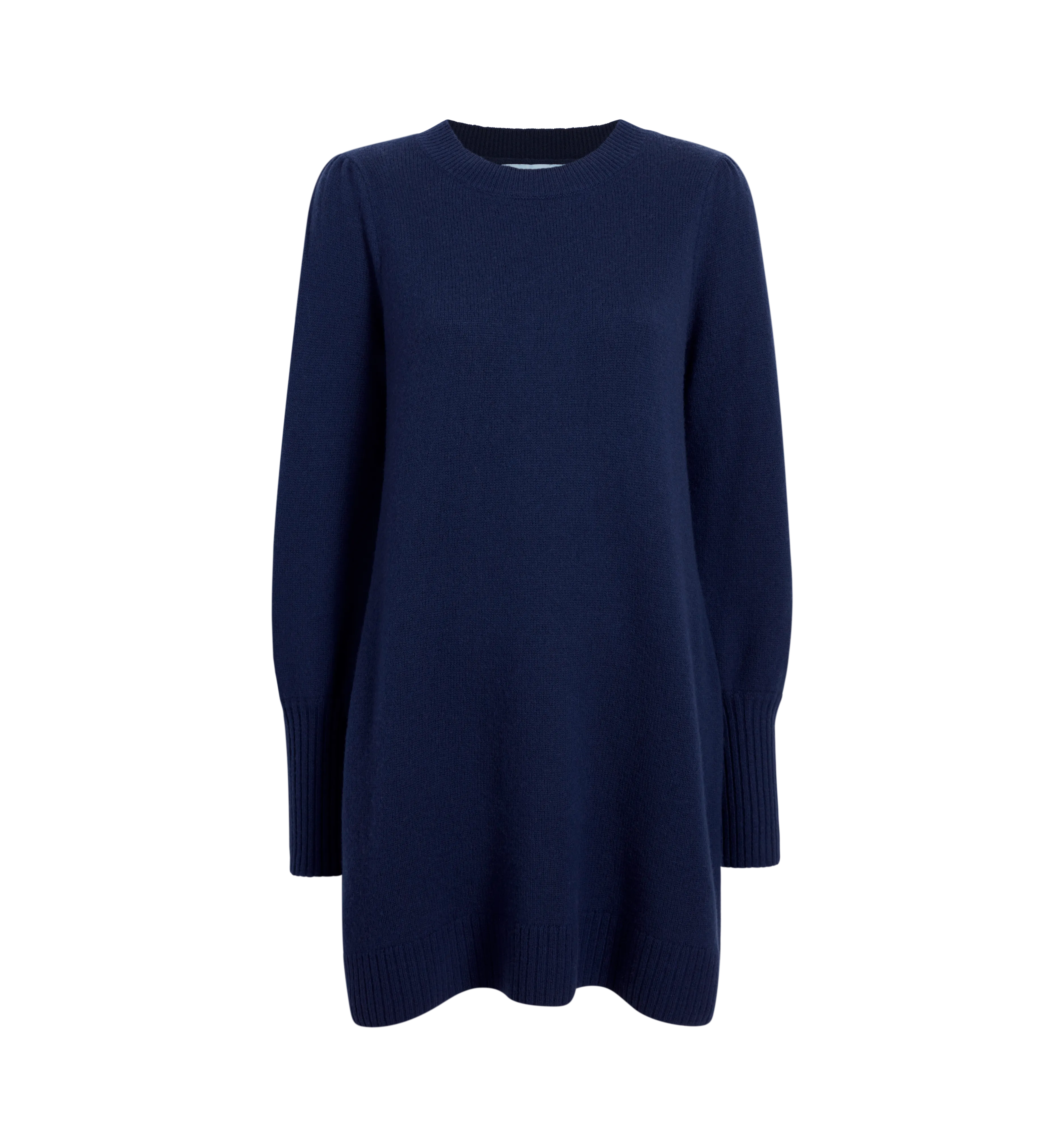 The Sylvie Sweater Dress - Navy Merino Wool